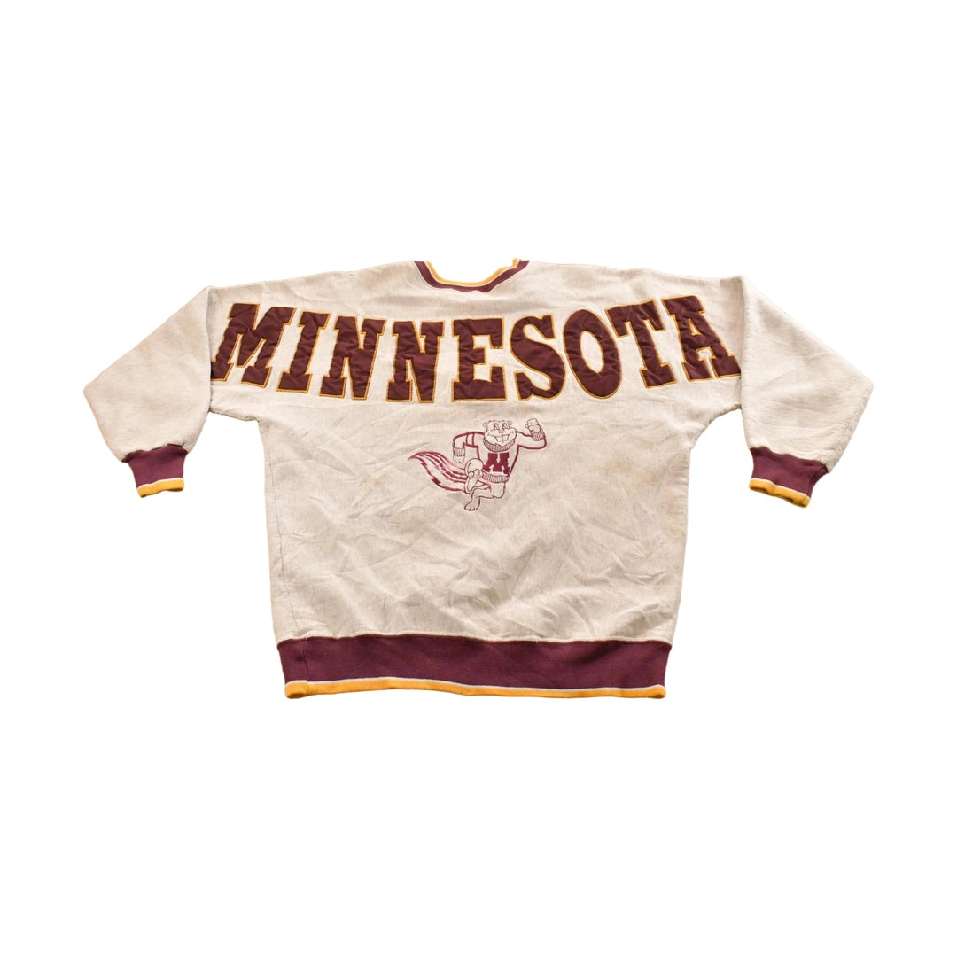 Vintage 1990s Minnesota Gophers University Collegiate Crewneck Sweatshirt Men's Large Men's XL