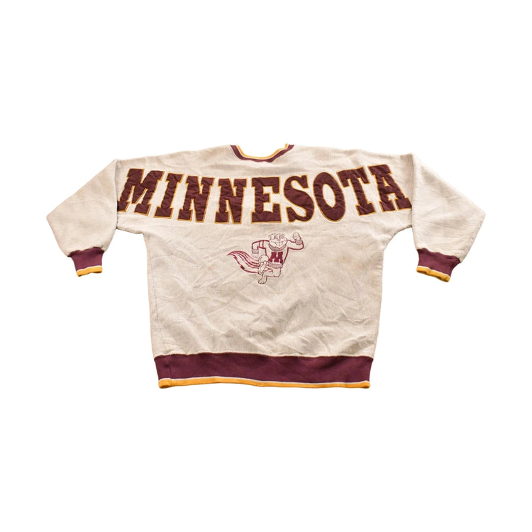 Vintage 1990s Minnesota Gophers University Collegiate Crewneck Sweatshirt Men's Large Men's XL