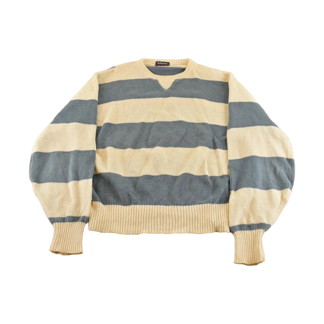 Vintage 1990s Hathaway Jack Nicklaus Golf Striped Knit Sweater Men's M