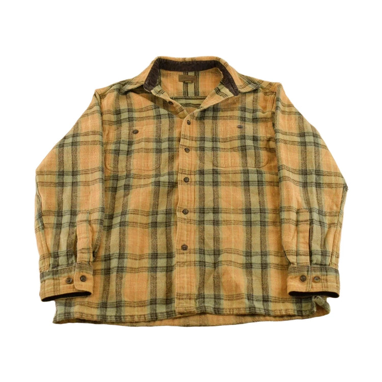 Vintage 1990s St. John's Bay Plaid Flannel Button Up Shirt Men's M