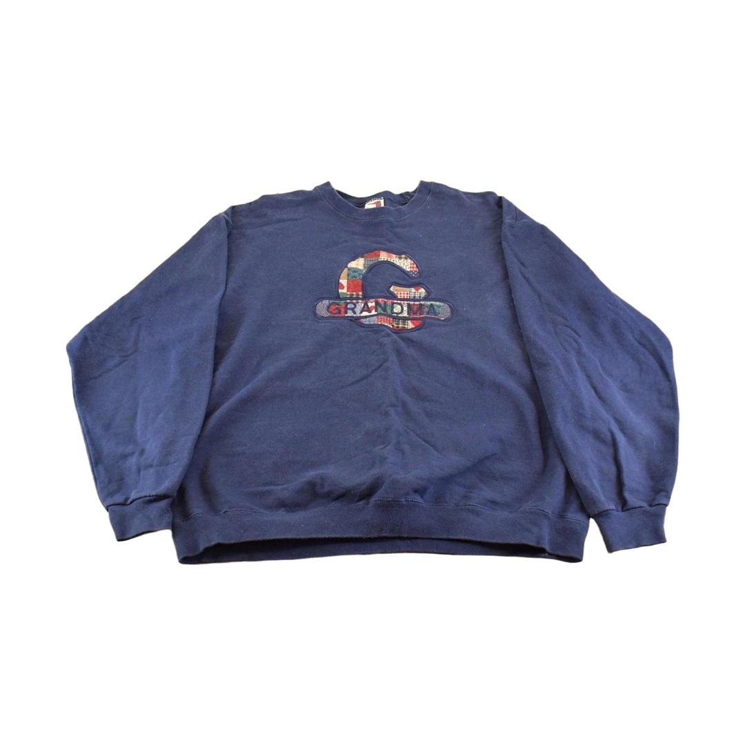 Vintage 1990s Cute Grandma Crewneck Sweatshirt Men's XL