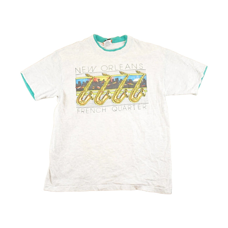 Vintage 1990's New Orleans French Quarter Souvenir Travel T-Shirt Mens M