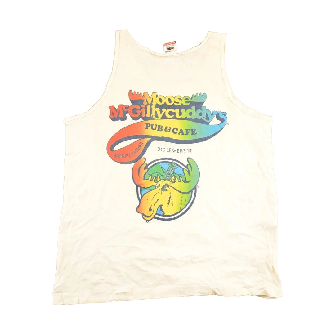 Vintage 1990's Moose Mcgillycuddy's Souvenir Travel Tank Top Mens L
