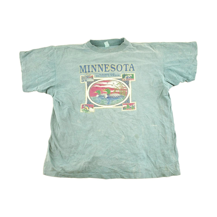 Vintage 1990's Minnesota Souvenir Travel T-Shirt Mens M