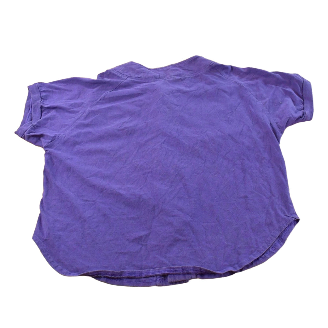 Vintage 1980s Italian Club West Coast Purple Baseball Jersey Men's L