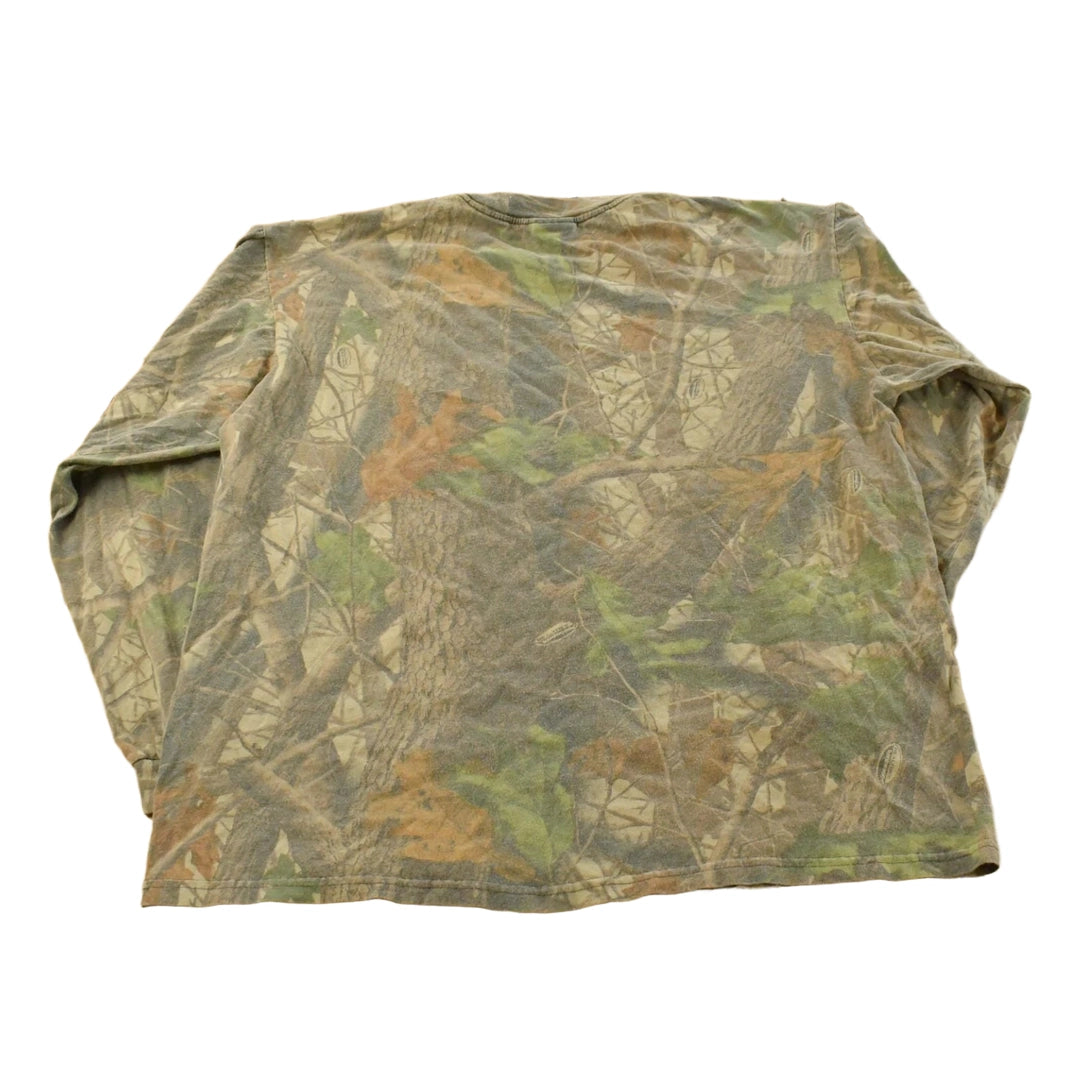 Vintage 1990s Liberty RealTree Hardwoods Camo Long Sleeve T-Shirt Men's XL
