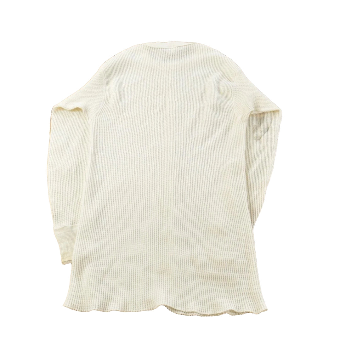 Vintage 1970s Healthknit Thermal Waffle Knit Long Sleeve Adult XL