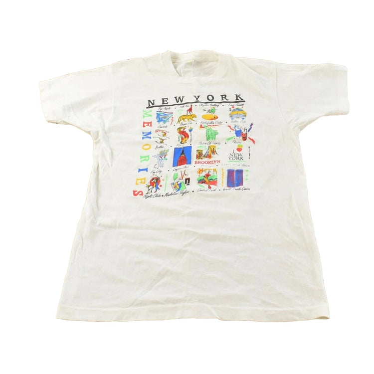 Vintage 1990 New York City Memories Souvenir T-Shirt Men's S
