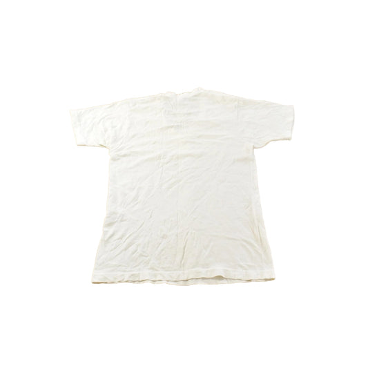 Vintage 1980s Fruit of the Loom Blank V-Neck T-Shirt Men's Small