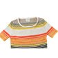 Vintage 1980s Alex Colman Ribbed Knit T-Shirt Women's S