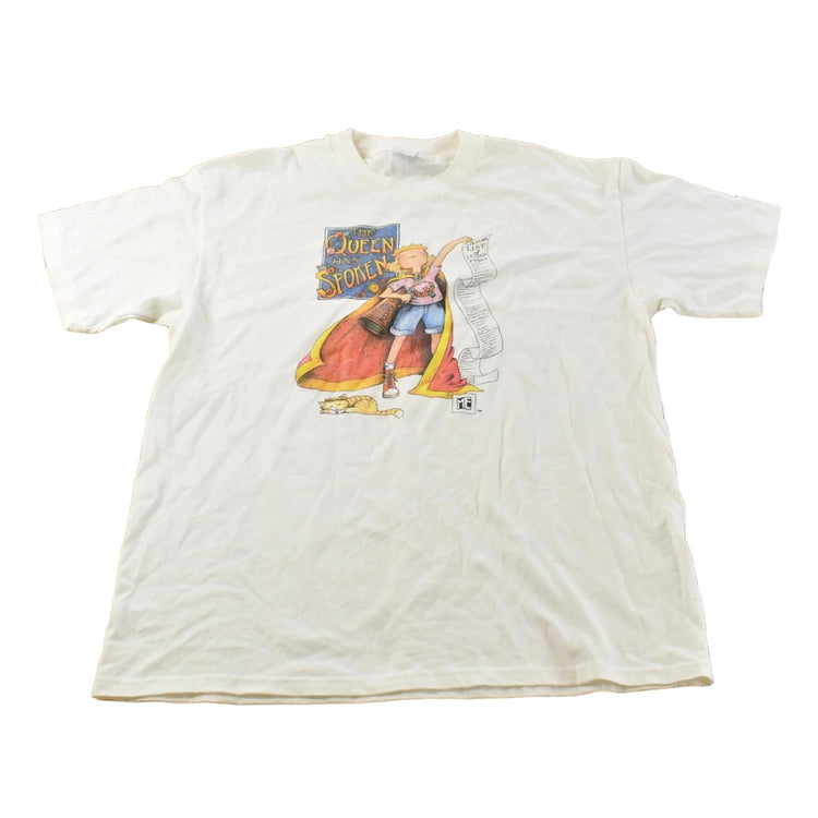 Vintage 1990s Mary Engelbreit The Queen Has Spoken T Shirt Mens L