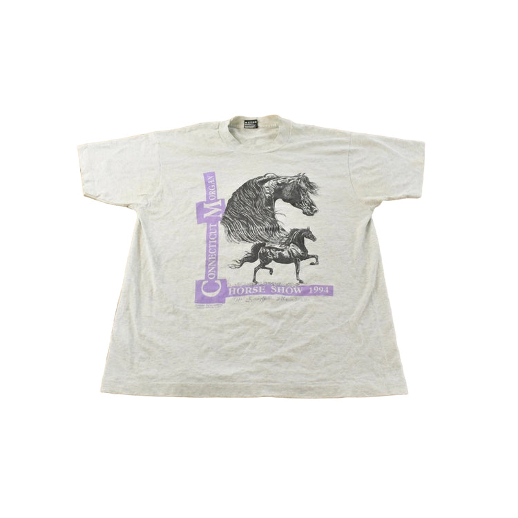 Vintage 1994 Connecticut Horse Show Graphic T-Shirt Mens Men's Large