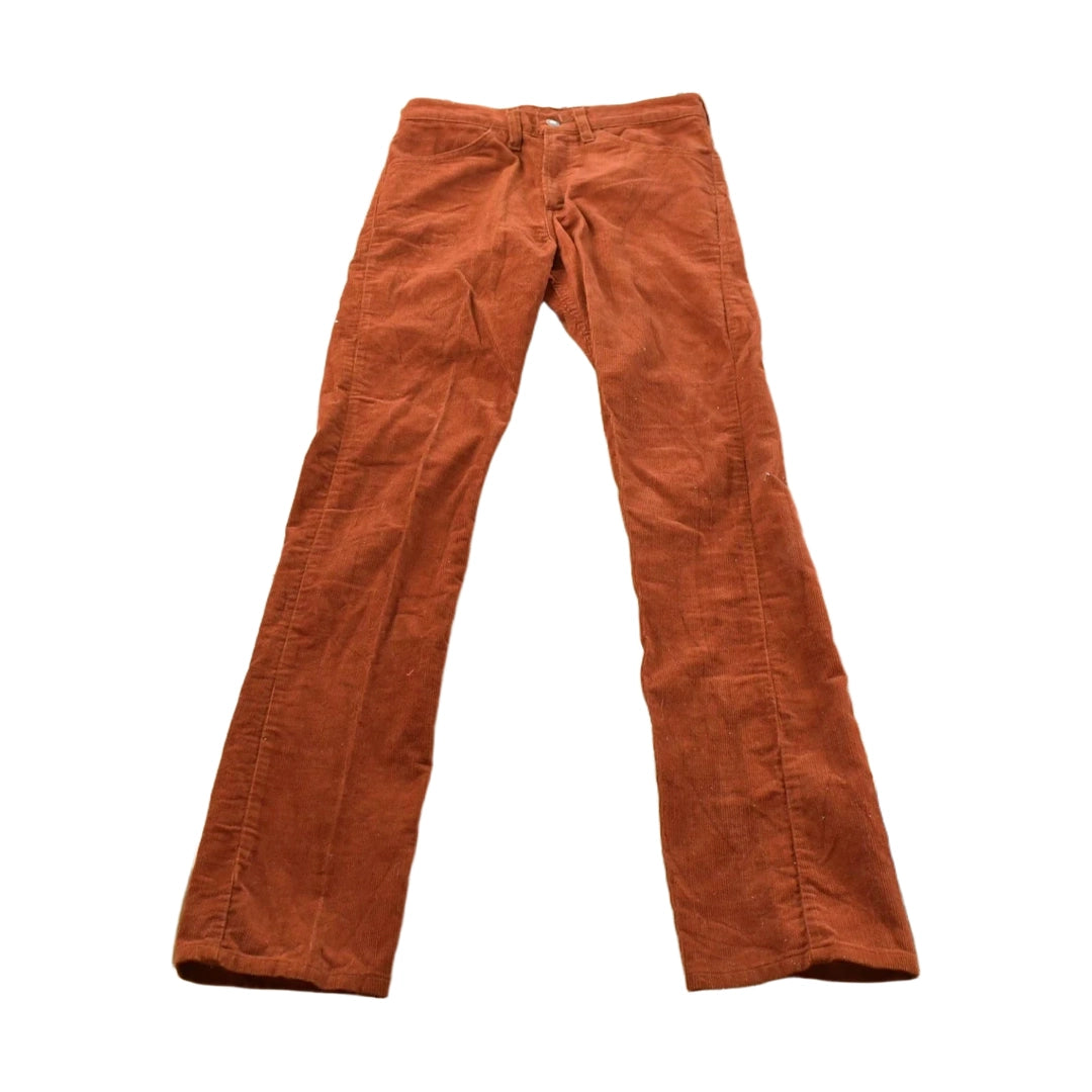 Vintage 1970s Levi's Orange Corduroy Pants Women's 29 x 32.5