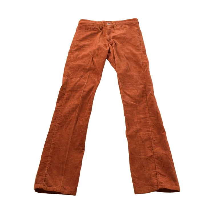 Vintage 1970s Levi's Orange Corduroy Pants Women's 29 x 32.5