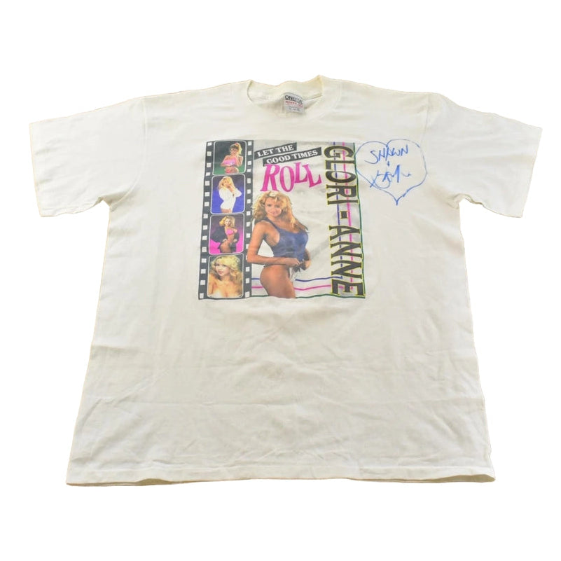 Vintage 1990s Glori-Anne Let the Good Times Roll Magazine Single Stitch Graphic T-Shirt Men's XL