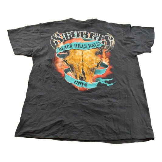 Vintage 1990s Distressed 3D Emblem Motorcycles Ultimate Ride T-Shirt Men's L