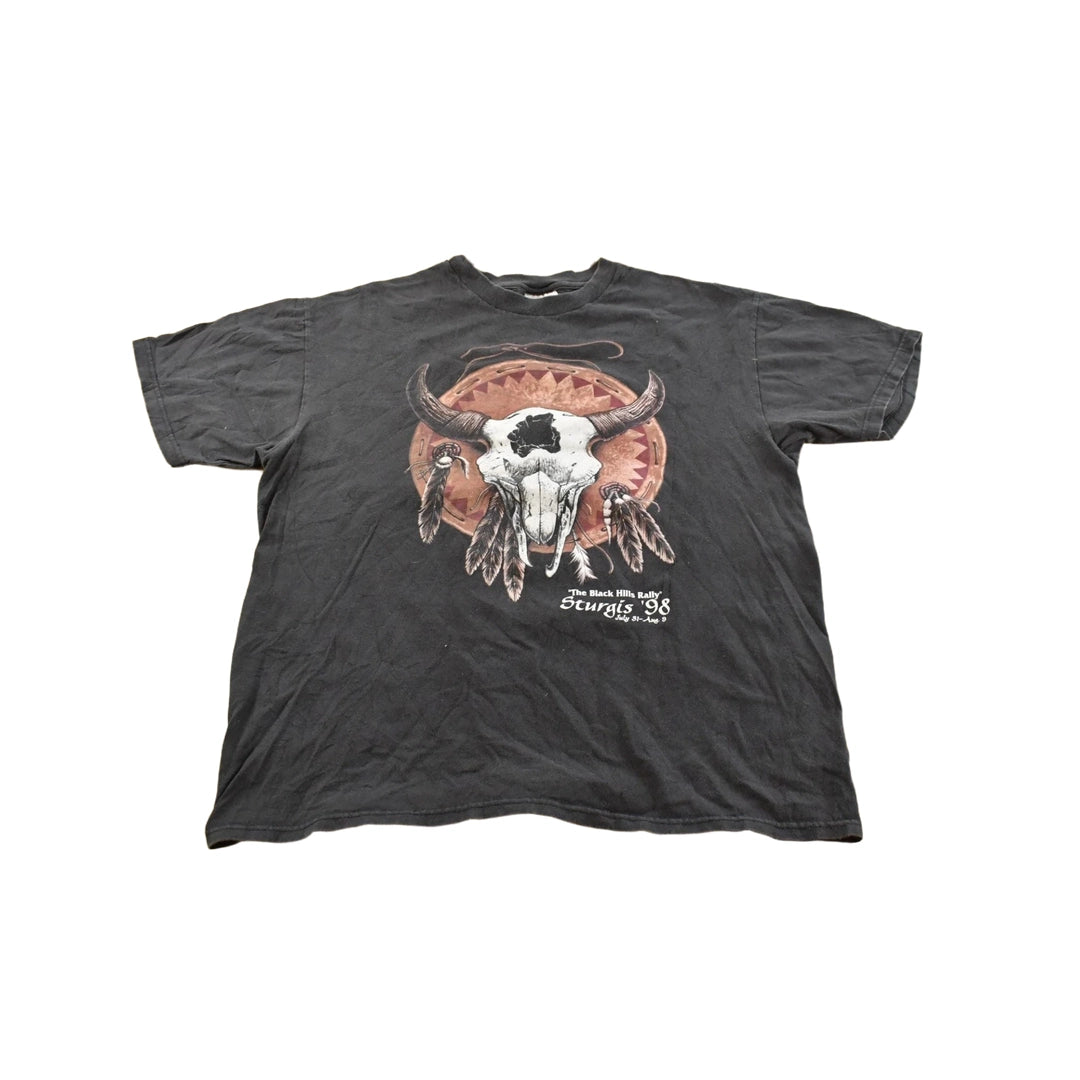 Vintage 1990s Sturgis Motorcycles Biker T-Shirt Men's Large