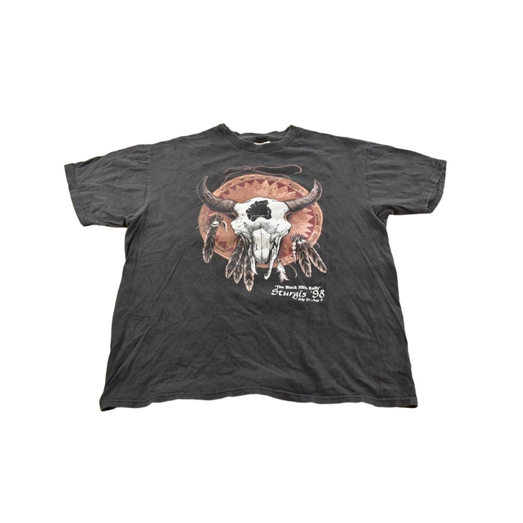 Vintage 1990s Sturgis Motorcycles Biker T-Shirt Men's Large