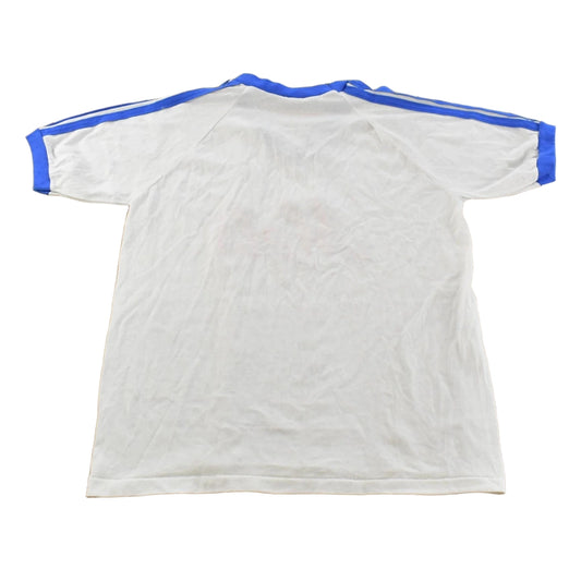 Vintage 1980s New York Mets MLB Baseball Graphic V Neck Jersey T-Shirt Men's M