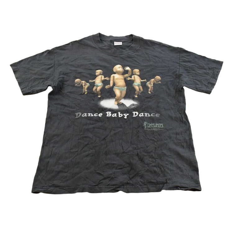 Vintage 1990s Kinetix Dancing Baby Graphic T-Shirt Men's L