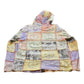 Vintage Y2K KPC Peace Colour Block Full Zip Graphic Hoodie Women's L