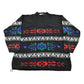 Vintage 1990s American Pride Nordic Knit Crewneck Sweater Women's L