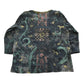 Vintage Y2K Cactus Bay Abstract Print AOP Crewneck Shirt Women's M
