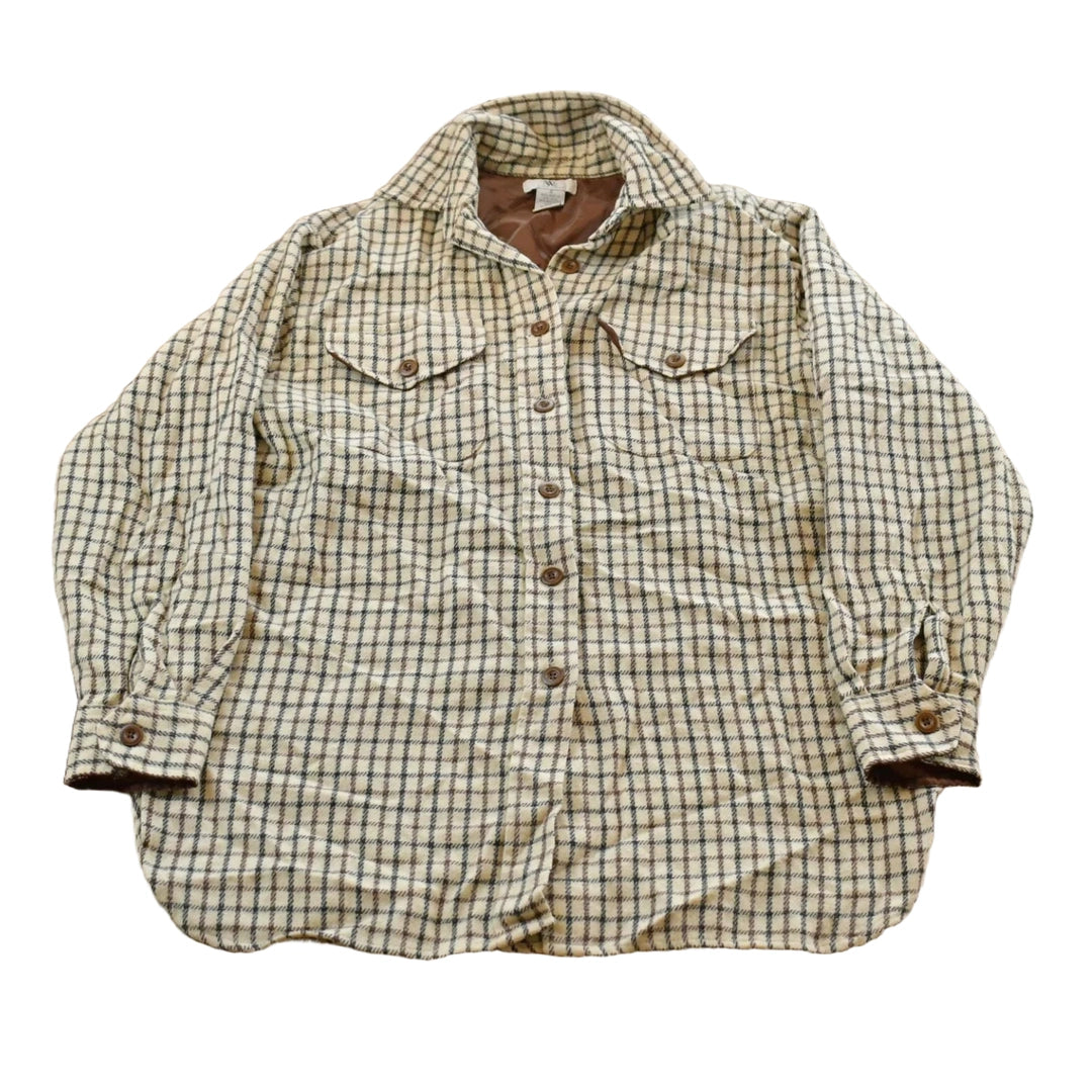 Vintage 1990s NWB Flannel Plaid Button Up Flannel Shirt Women's S