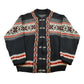 Vintage 1970s A.S Evebofos Nordic Wool Knit Clasped Cardigan Sweater Men's XL