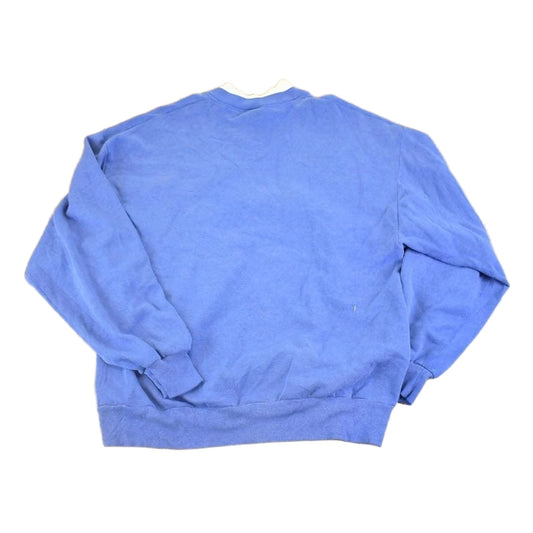 Vintage 1990s Coldwater Creek Blue Birds Double Collar Cute Souvenir Crewneck Sweatshirt Womens L