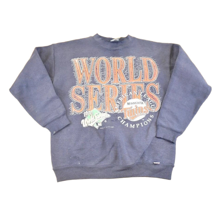 Vintage 1991 Minnesota Twins World Series Champions Crewneck Sweatshirt Men's M