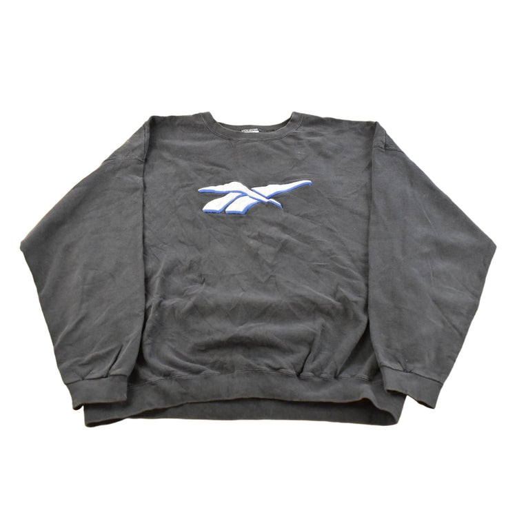 Vintage 1990s Reebok Big Logo Crewneck Sweatshirt Men's 2XL