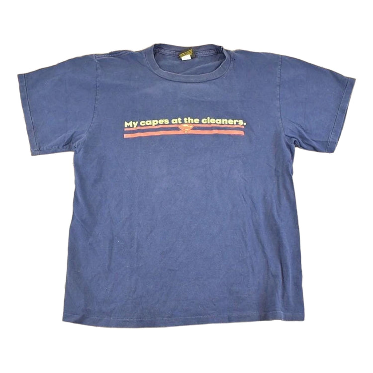 Vintage 1990's Superman Capes At The Cleaners Souvenir T-Shirt Men's L