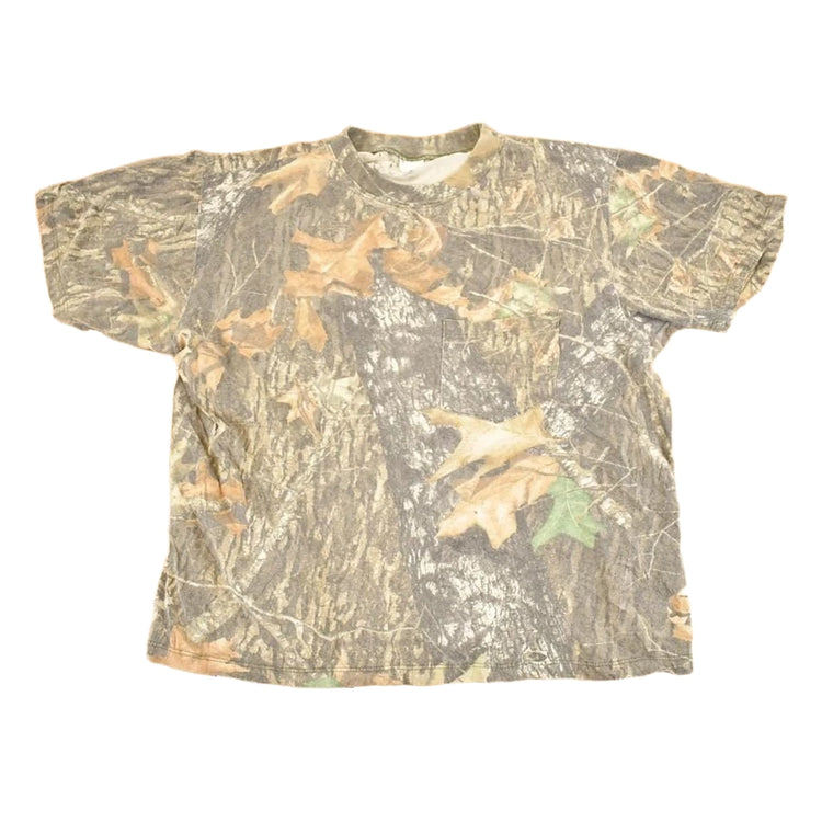Vintage 1990's Realtree Camo Souvenir Outdoorsman T-Shirt Men's L