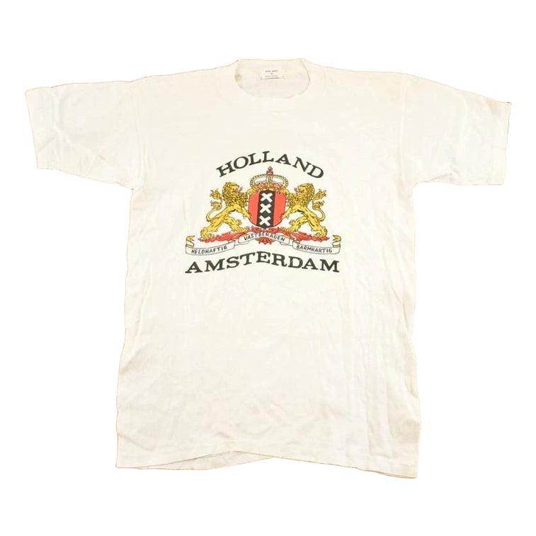 Vintage 1970's Holland Amsterdam Souvenir Travel T-Shirt Men's S