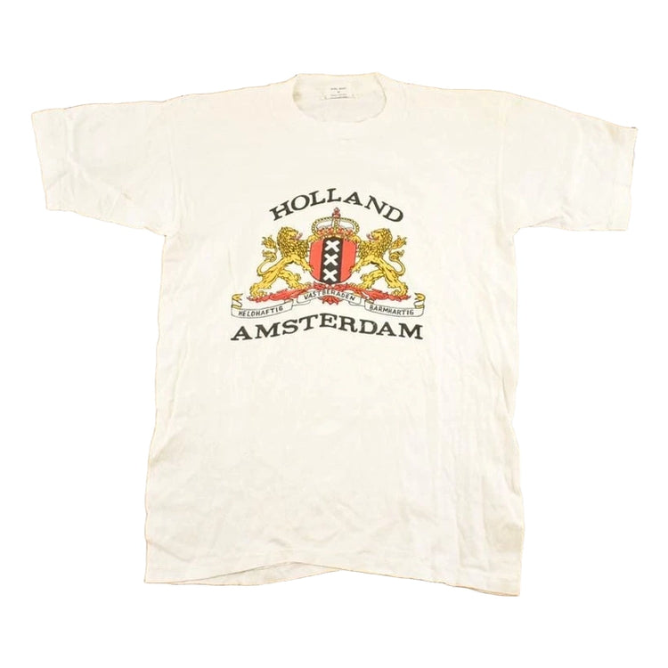 Vintage 1970's Holland Amsterdam Souvenir Travel T-Shirt Men's S