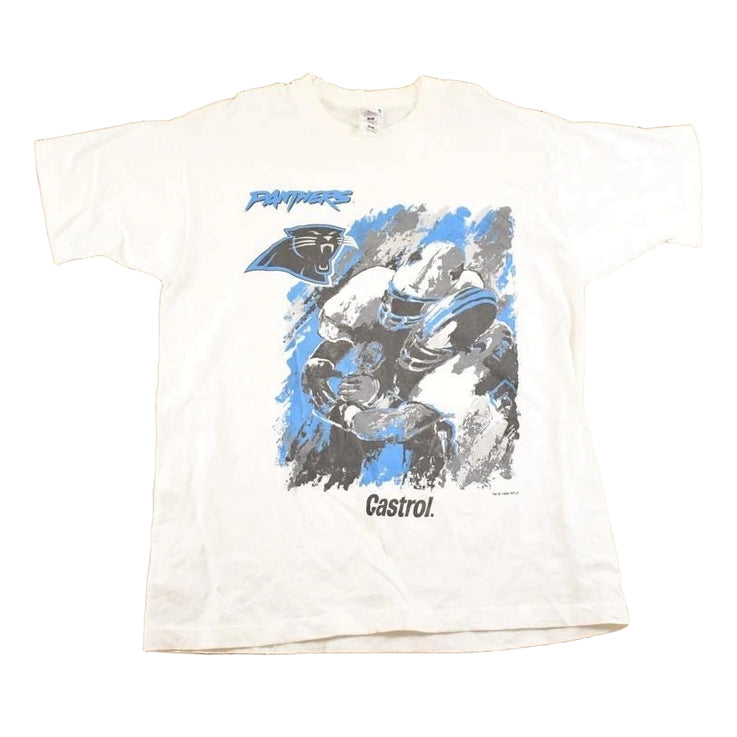 Vintage 1990's Carolina Panthers NFL Castrol T Shirt Men's L