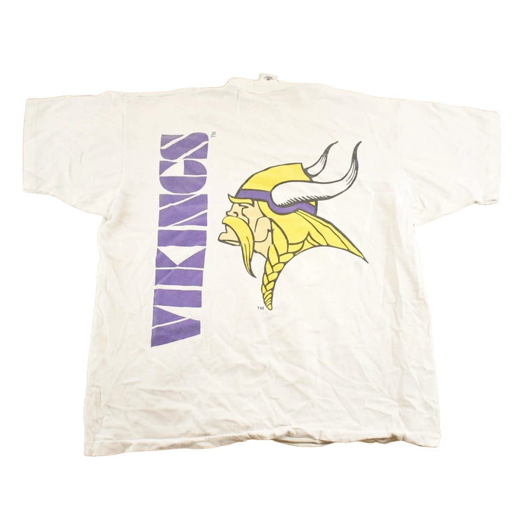 Vintage 1990's Minnesota Vikings Miller Lite NFL T Shirt Men's L