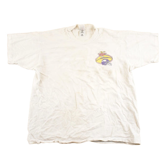 Vintage 1990's Minnesota Vikings Miller Lite NFL T Shirt Men's L