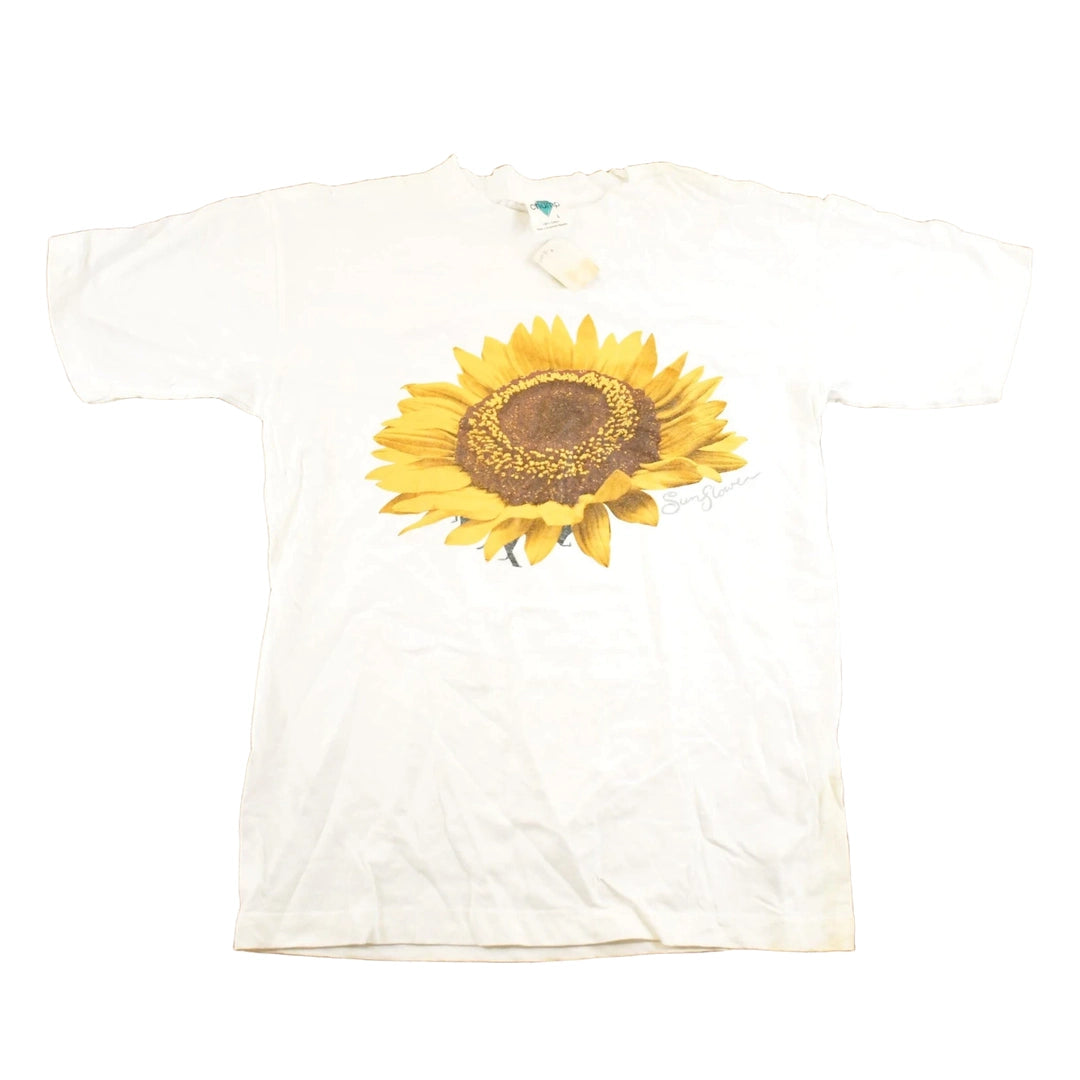 Vintage 1990's Deadstock Sunflowers Souvenir Travel T-Shirt Women's L