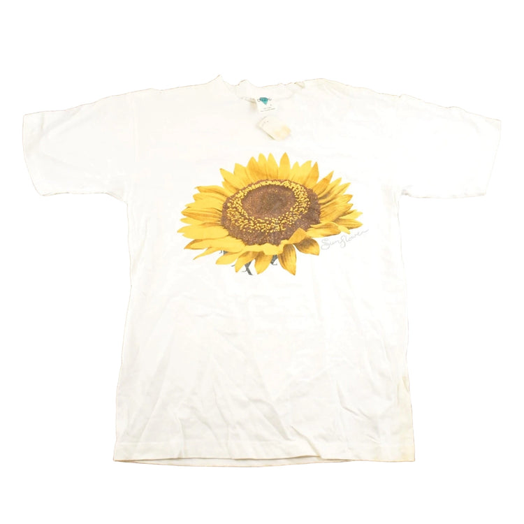 Vintage 1990's Deadstock Sunflowers Souvenir Travel T-Shirt Women's L