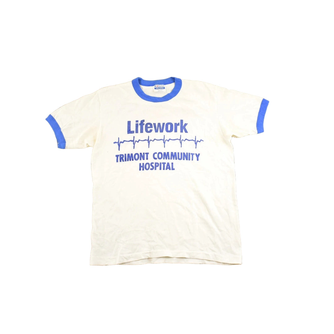 Vintage 1980's Life's Work Souvenir Ringer T-Shirt Mens S
