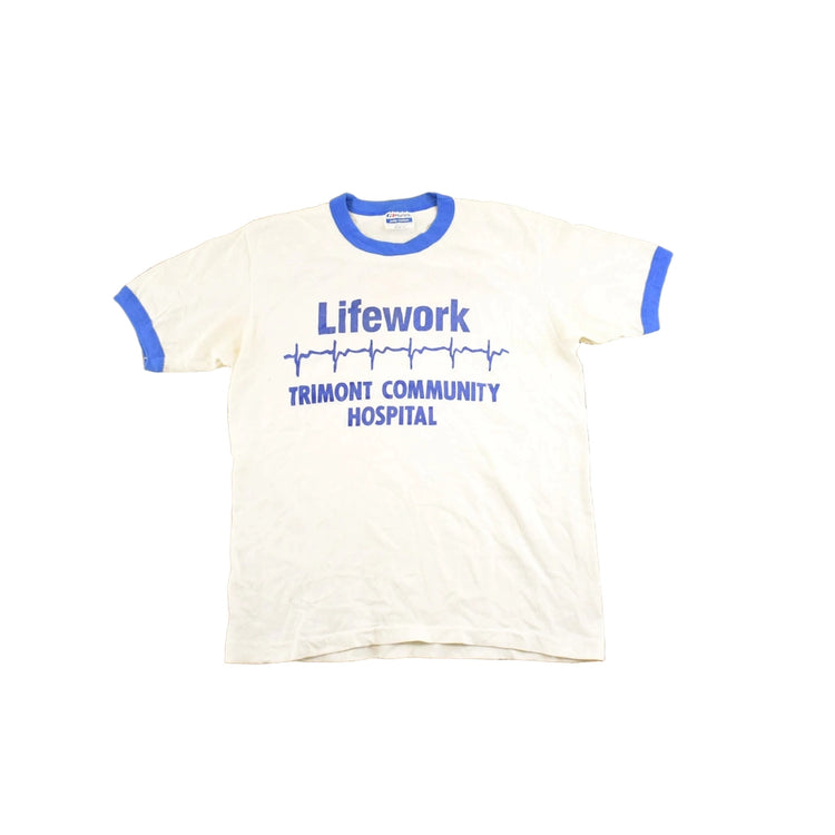 Vintage 1980's Life's Work Souvenir Ringer T-Shirt Mens S