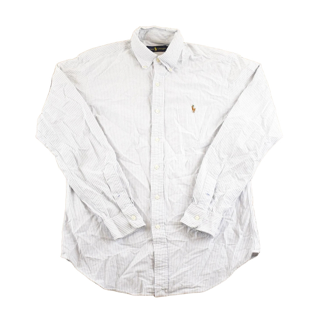 Vintage 1990s Polo Ralph Lauren Striped Button Up Shirt Men's M