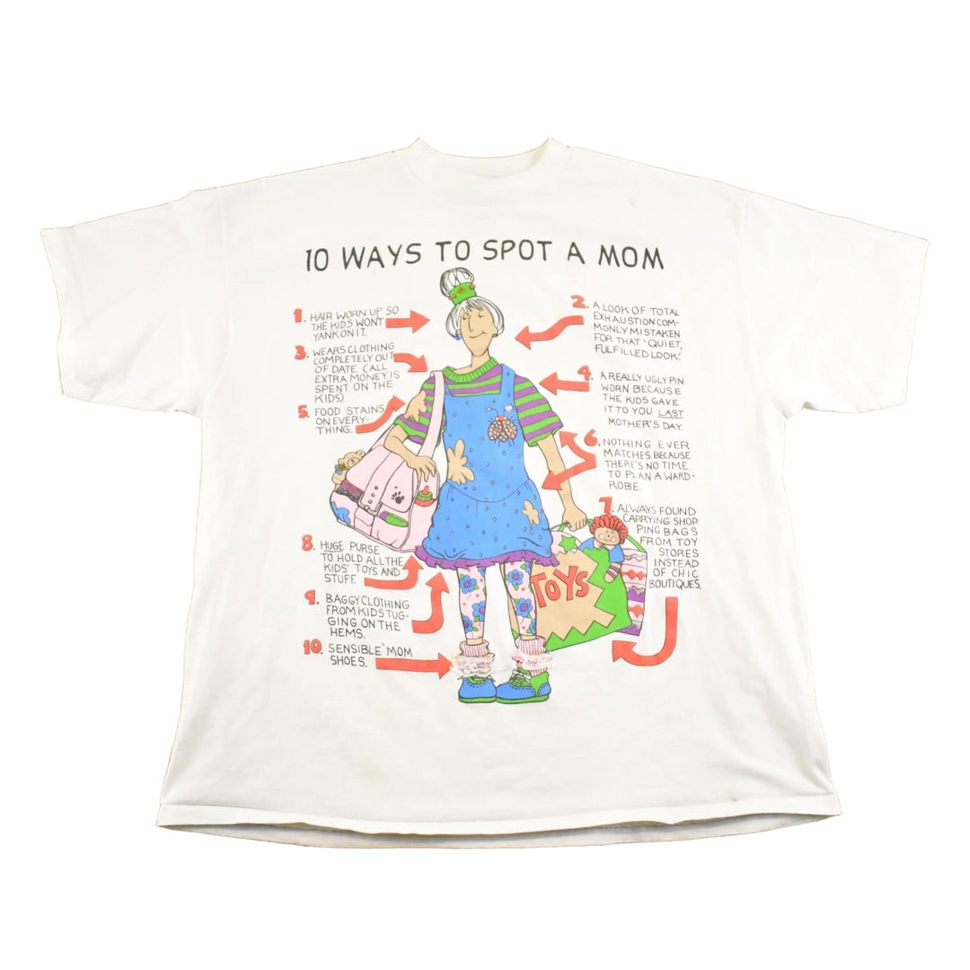 Vintage 1990's Spot A Mom Funny Souvenir Travel T-Shirt Women's XL