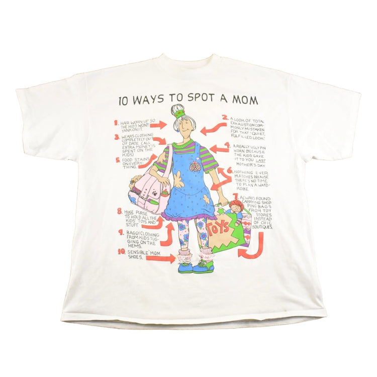 Vintage 1990's Spot A Mom Funny Souvenir Travel T-Shirt Women's XL