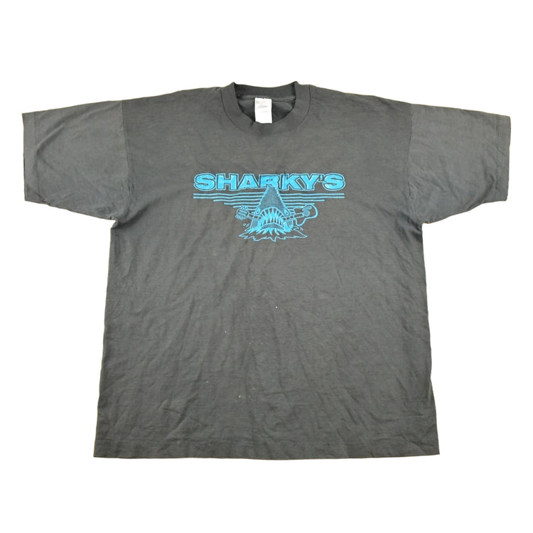 Vintage 1990's Sharky's Souvenir Travel T-Shirt Mens L