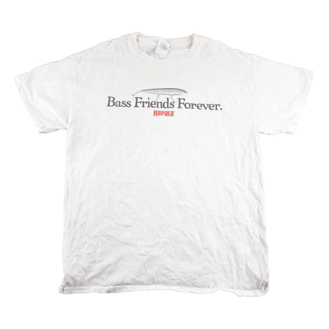 Vintage 1990's Rapala Bas Friends Souvenir Fishing T-Shirt Mens M