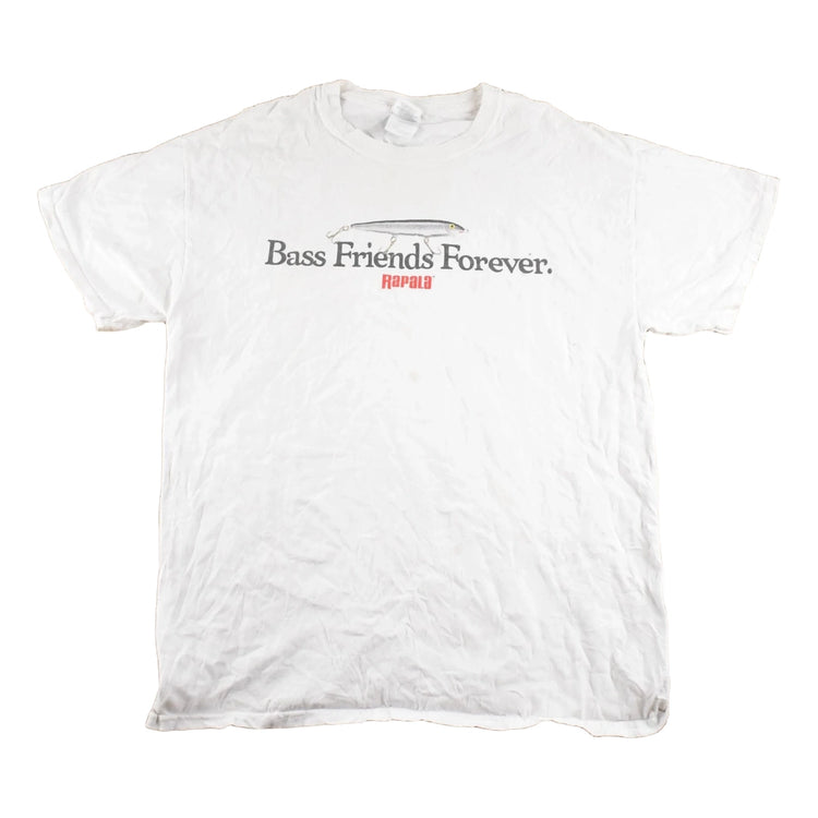 Vintage 1990's Rapala Bas Friends Souvenir Fishing T-Shirt Mens M