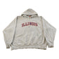 Vintage Y2K University of Illinois Nike Middle Swoosh Hoodie Sweatshirt Men's 2XL